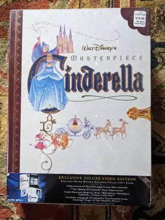 Disney CINDERELLA Deluxe Video Set Factory Sealed Bonus Material