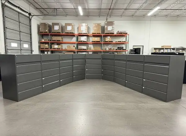 15 Matching Premium Knoll 5-Drawer Lateral File Cabinets