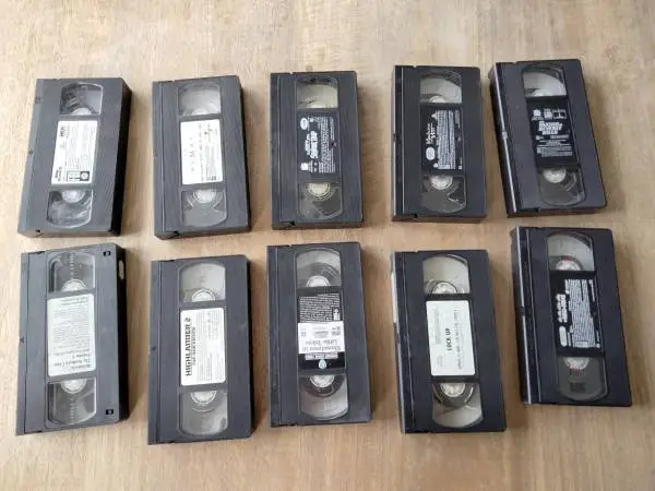 VHS Tapes Without Covers