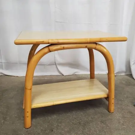 Mid-Century Reed Art SF Bent Bamboo Side Tables (2)