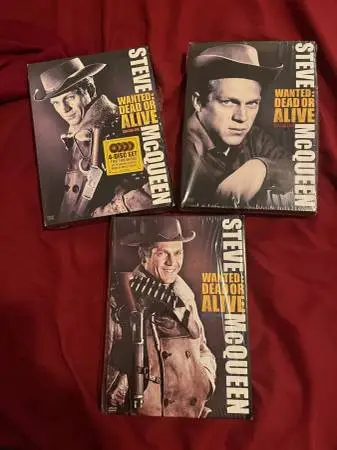 WANTED DEAD OR ALIVE TV series DVD all 3 seasons Steve McQueen