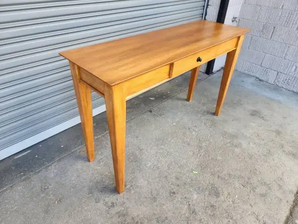 vintage solid wood shaker style desk/console table