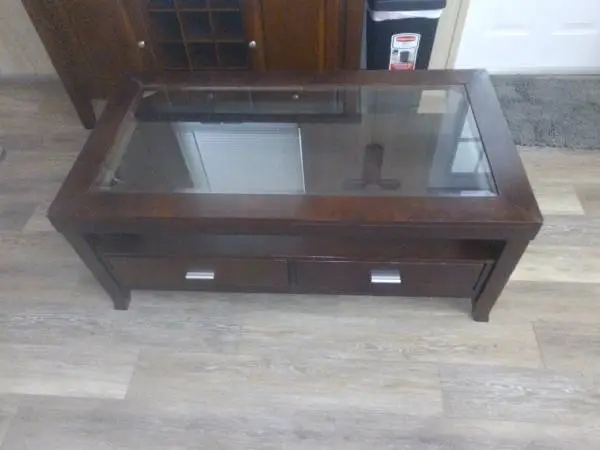 Coffee table and end tables