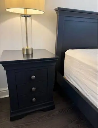Dusky black bedroom furniture