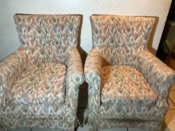 2 upholstered chairs