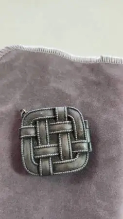 Vintage CACHET Solid Perfume Locket Pendant