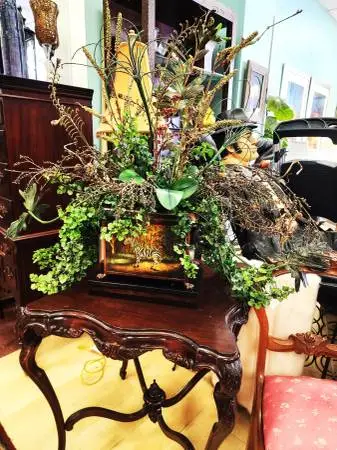Zebra Planter With Silk Greenery Arrangement-39W x 36H