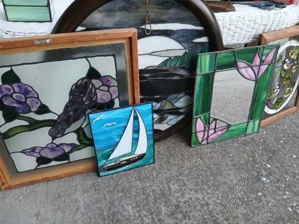 STAINED GLASS , PRICED INDIVIDUALLY from $35 to $95