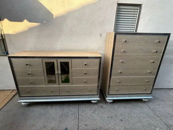 VERY HIGH END LIKE NEW MICHEAL AMINI AICO DRESSERS CAN DELIVER LOCAL IF NEEDED