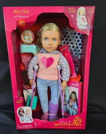 Our Generation 18 Hospital Doll with Storybook Martha New in package