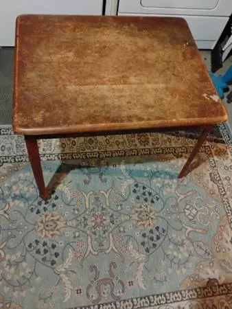 Child  vintage wood table