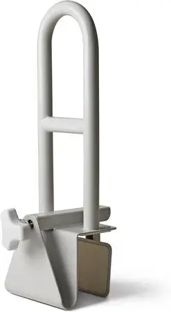 Medline Stainless Steel Bathtub Safety Grab Bar_White