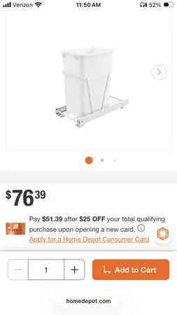 2 pull out under cabinet waste/recycle cans like new