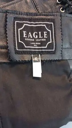 Leather Riding Chaps. XL. Eagle.