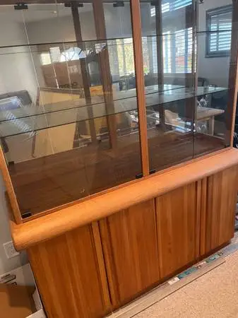 Solid Oak Wambold China Hutch