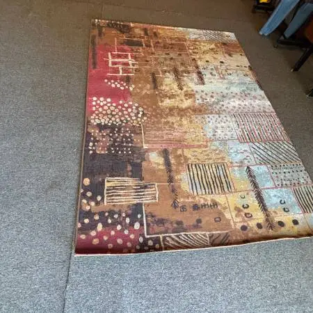 5 x 8 Modern Collection Eden Design Multi Colored Area Rug