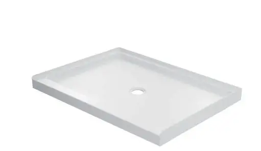 NEW MISENO Shower Base with Single Threshold and Center Drain