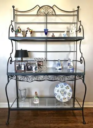 RUSSELL WOODARD Wrought Iron Bakers Rack - Price Reduced!