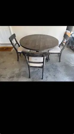 Dining room table and chairs