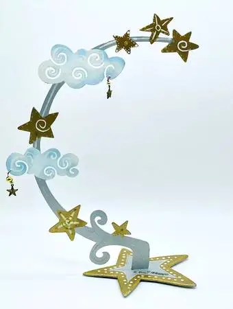 NEW! Karen Rossi for Silvestri Stars and Clouds Ornament Hanger Stand
