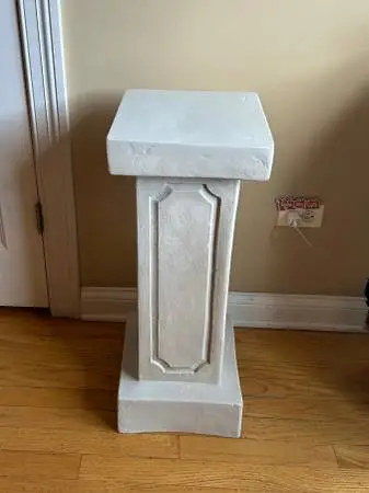Sandstone pedestal column