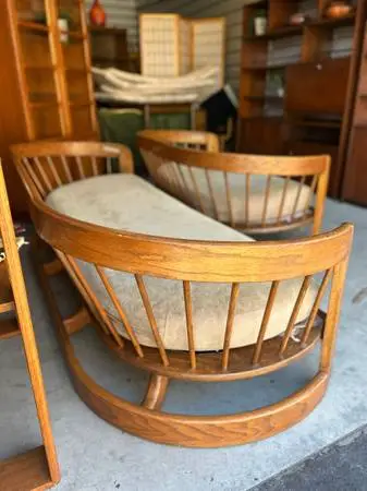 Stunning 1980’s Howard’s Furniture Spindle Back Living Room Sofa Set
