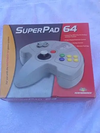 PERFORMANCE SUPERPAD 64 CONTROL PAD FOR NINTENDO 64 GAME SYSTEM NEW