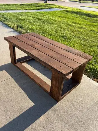Custom Built Dark Walnut Coffee Table 2 ft by 4 ft