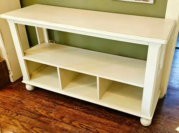 Distressed Off White Console Table/Sofa Table