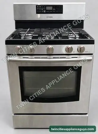 Samsung 5.8 Cu Ft Freestanding 5-Burner Gas Range — Stainless — $350