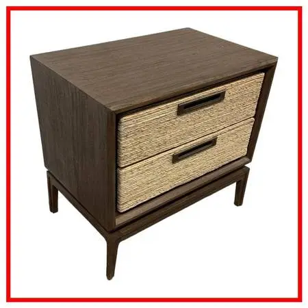 New Brownstone Gemma Nightstand, Teak Wood