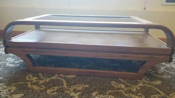 Solid Oak Tables:  1 for Couch / Sofa and 2 End Tables