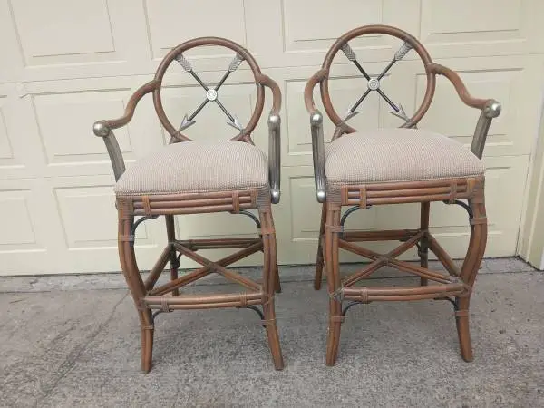 2 HIGH END BAR STOOLS BY JESSICA CHARLES