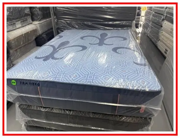 Queen Size Stearns & Foster Lux Estate Hybrid Mattress & Box Bed Set