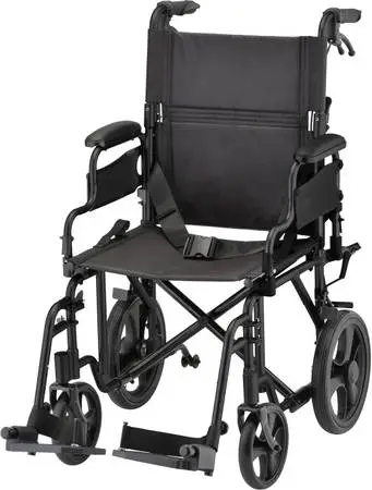 NOVA MEDICAL DELUXE LIGHTWEIGHT TRANSPORT WHEELCHAIR