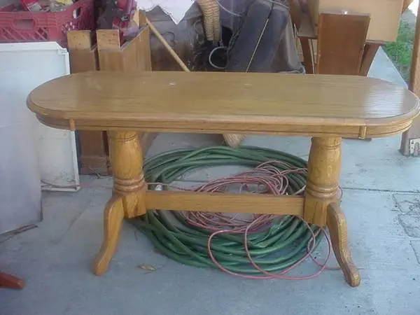 solid oak sofa entry hall table ???