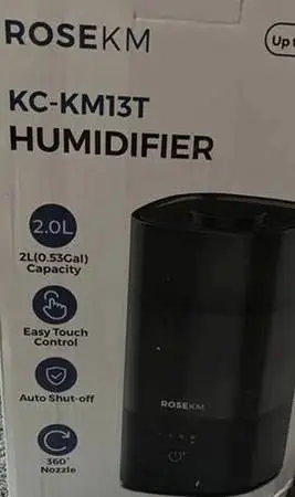 Cool mist ultrasonic whisper quiet humidifier