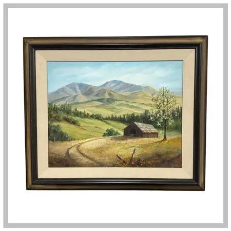 Marie Blairsdale “mount Diablo” Signed Oil On Canvas Landscape Pai