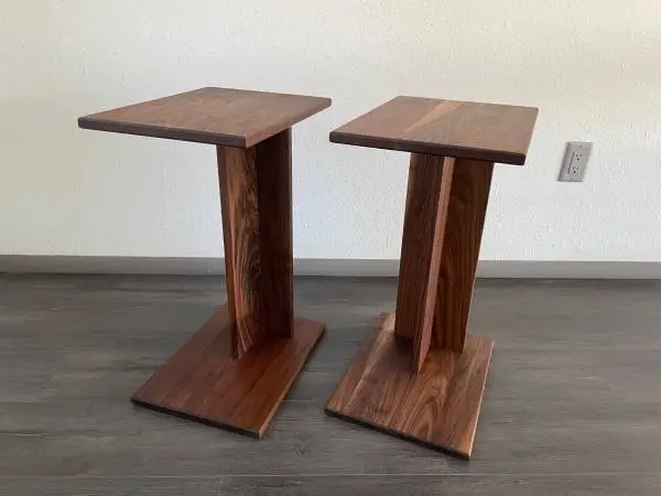Custom Solid Walnut Side Table
