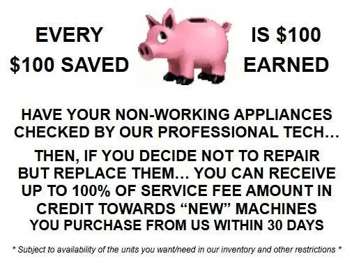 OLD APPLIANCES BROKEN... REPAIR OR REPLACE ?