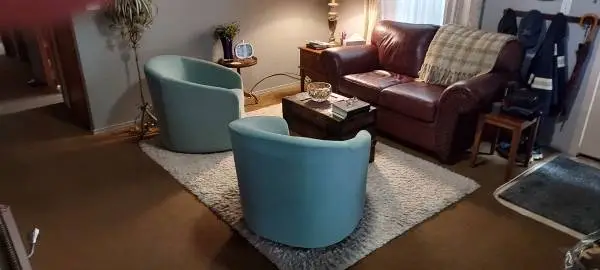 Swiveling Barrel Chairs