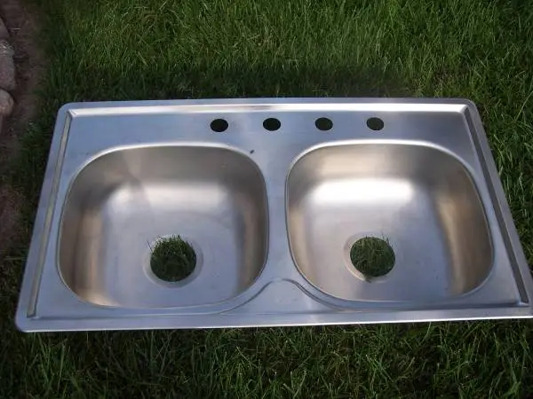 FHP Stainless Steel SINK - 6-1/2 Deep Double Bowl