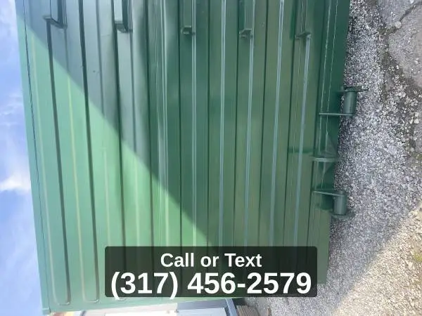 Trash bin made of shipping container