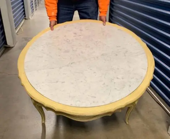 Vintage French Provincial / Louis XV Marble inset Coffee Table
