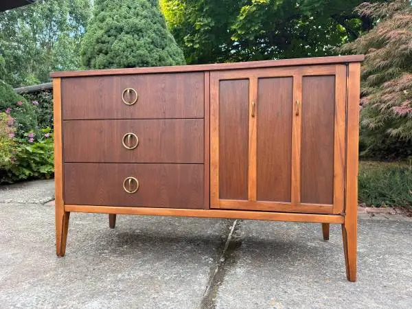 Mid century vintage walnut credenza BP John