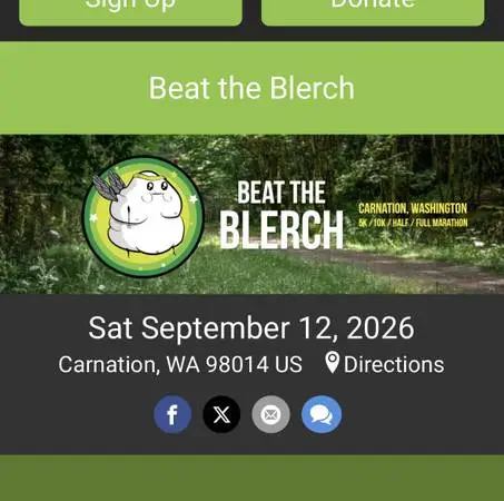Beat the Blerch 5k & Half Marathon Entries