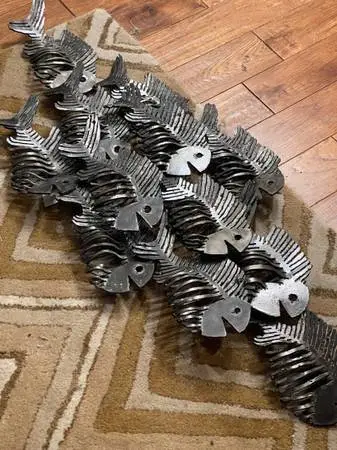 METAL FISH SCULPTURE WALL ART  ( Nice !!! )