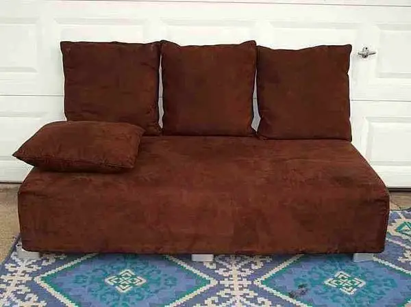IKEA DAY BED Sofa Couch Chair Brown With Pillows Made in Poland 15653
