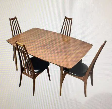 Set of 4 CHAIRS / lounge/ side/ dining VARIOUS mid century pieces.