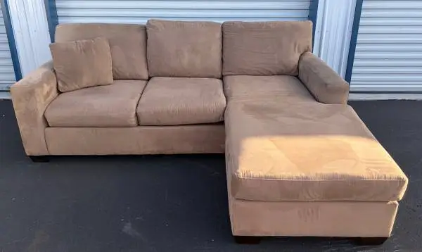 Max Home Furniture Better By Design 7.5 Faux Suede Chaise Couch